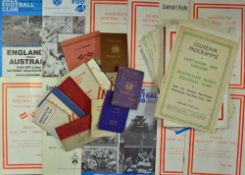 Collection of Manchester Rugby/Football Club member cards (each with lists of officials & fixtures