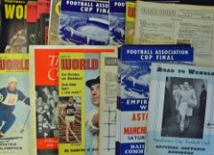 Football Miscellany selection to include Cup Final Singing Sheets 1957, 1959, 1960 plus 1959