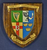 1982/83 Irish Rugby Union Presidents presentation shield - presented to J E Nelson President for