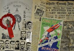 1948 FA Cup Final Manchester United v Blackpool official football programme complete with red United