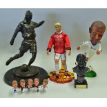 Selection of David Beckham Figures to include 5x small Kodoto Beckham plastic figures, a Heroes of