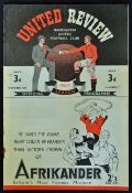 1946/47 Manchester United v Sunderland football programme date 26 October, number 7, in generally