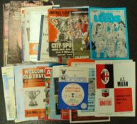 Collection of Semi-final football programmes from 1960s onwards including fixtures from UK and