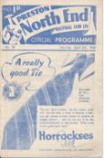 Pre War 1939 Preston v Wolverhampton Wanderers football programme date 8 April a good example with