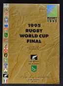 1995 Rugby World Cup Final Programme - New Zealand vs South Africa played at Ellis Park Stadium
