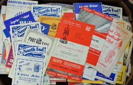 Box of 1960s assorted football programmes covering many clubs and fixtures, generally in good