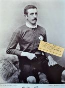 Rare Thomas G Graham (Newport and Wales rugby player 1890-95) autograph - signed on card (clipped)