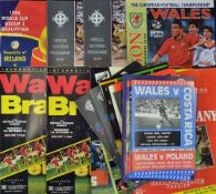 Selection of 1970s onwards assorted International football programmes to include 1972 Wales v