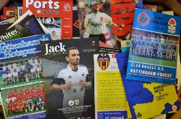 Big match European Cup football programmes mainly British with a good content of Manchester Utd,