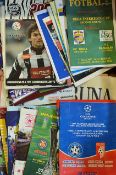 Assorted Selection of European football programmes a mixed variety, Champions League, UEFA Cup,