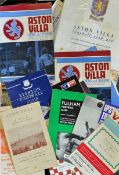 1960s onwards Aston Villa football programme selection includes a variety of matches, such as 1966