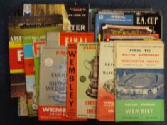 1958 onwards FA Cup Final football programme selection to include an incomplete run 1958 to 2016,