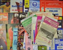 Mixed selection of 1960s onwards Scottish related football programmes to include a variety of