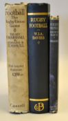 3x Early and important rugby books to incl W.J.A Davies "Rugby Football" 1st edition 1925, the