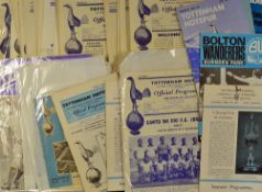 1950s onwards Tottenham Hotspur football programmes a wide variety of seasons incomplete seasons,