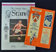 1954 League D'Alsace FA v Blackpool Friendly match football programme (including Stan Matthews)