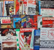 Collection of European football programmes predominantly matches v British clubs but some others