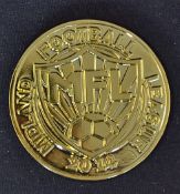 Midland Football League Winners Medal a gold coloured medal with Midland Football League to the