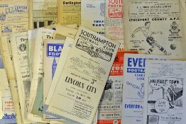 Assorted 1950s Football programme selection consisting of a wide variety of teams such as 1953