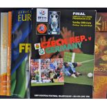 European Football Championship Finals and Tournament Brochures to include 1996 Czech Rep v