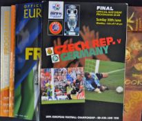 European Football Championship Finals and Tournament Brochures to include 1996 Czech Rep v