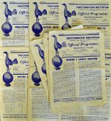 Collection of 1950s onwards Tottenham Hotspur home football programmes to include 1956/57 (12),