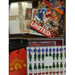 Assorted Manchester United football Ephemera to include Old Trafford model, Chess Set 1968 Winners v