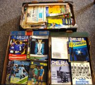 Selection of 1970s onwards Chelsea football programmes a large collection of home and away