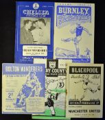 Selection of 1940s Manchester United football programmes away matches to include 1948/49