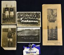 Collection of Barrow Rugby League postcards from the 1920s to include 1922/23 Barrow rugby club