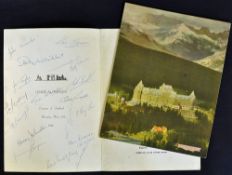 1950 FA Tour to Canada and USA May-June, dinner menu from the Royal York Hotel Toronto 15 May 1950