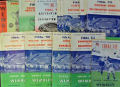 Selection of FA Cup Final football programmes from 1951 onwards includes 1951, 1956 through to