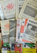 Quantity of 1960 Onwards Wrexham football programme selection includes a variety of matches,