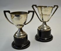 2x Trophies awarded to J. Tansey during his career at Holywell Town in the Welsh League to include