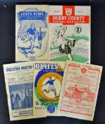 Selection of 1948/49 Manchester United away football programmes to include Birmingham City,
