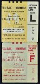 1966 Football World Cup Tickets to include Spain v Germany at Villa Park, Birmingham, date Wednesday