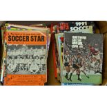 Selection of Football Magazines and Annuals to include 1960s Soccer Star, 1980 Shoot, some modern