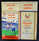 1949 England v Italy football programme date 3 Nov played at Tottenham Hotspur High Road, t/w 1953