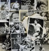 Collection of Press Agency Football Photographs large size black & white football player photographs