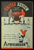 1946/47 Manchester United v Arsenal football programme Div 1 match at Maine Road, date 28 Sept,