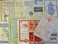 1940s Assorted Football programmes to include 1947 Sheffield United v Chelsea, 1947 Sheffield United