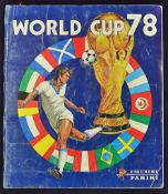 Panini World Cup 78 Sticker Album complete with all the stickers laid down and intact