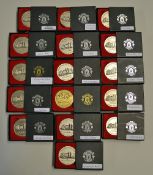 Selection of 2006/07 'Busby Babes' Manchester United commemorative medallions silver plated