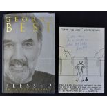 Unusual George Best autographed item - HM Prison Ford (Arundel, Sussex) programme of events for 12