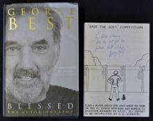 Unusual George Best autographed item - HM Prison Ford (Arundel, Sussex) programme of events for 12