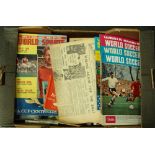 Box of football memorabilia a large box of 'footballing gold' a real mixture of goodies including