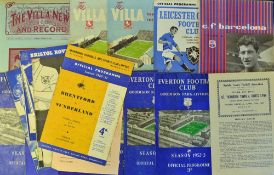 Assorted selection of football programmes 1950s onwards includes 1937/38 Aston Villa v Blackpool