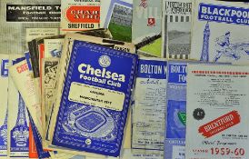 Assorted 1950s Football programme selection to include 1955 Doncaster Rovers v Notts. County, 1956