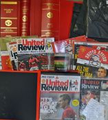 Quantity of Manchester United football programmes including 2013/14 homes programmes, 2010 United