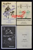 1989 Wales Rugby tour to Canada signed programme - vs Nova Scotia Presidents XV played on
